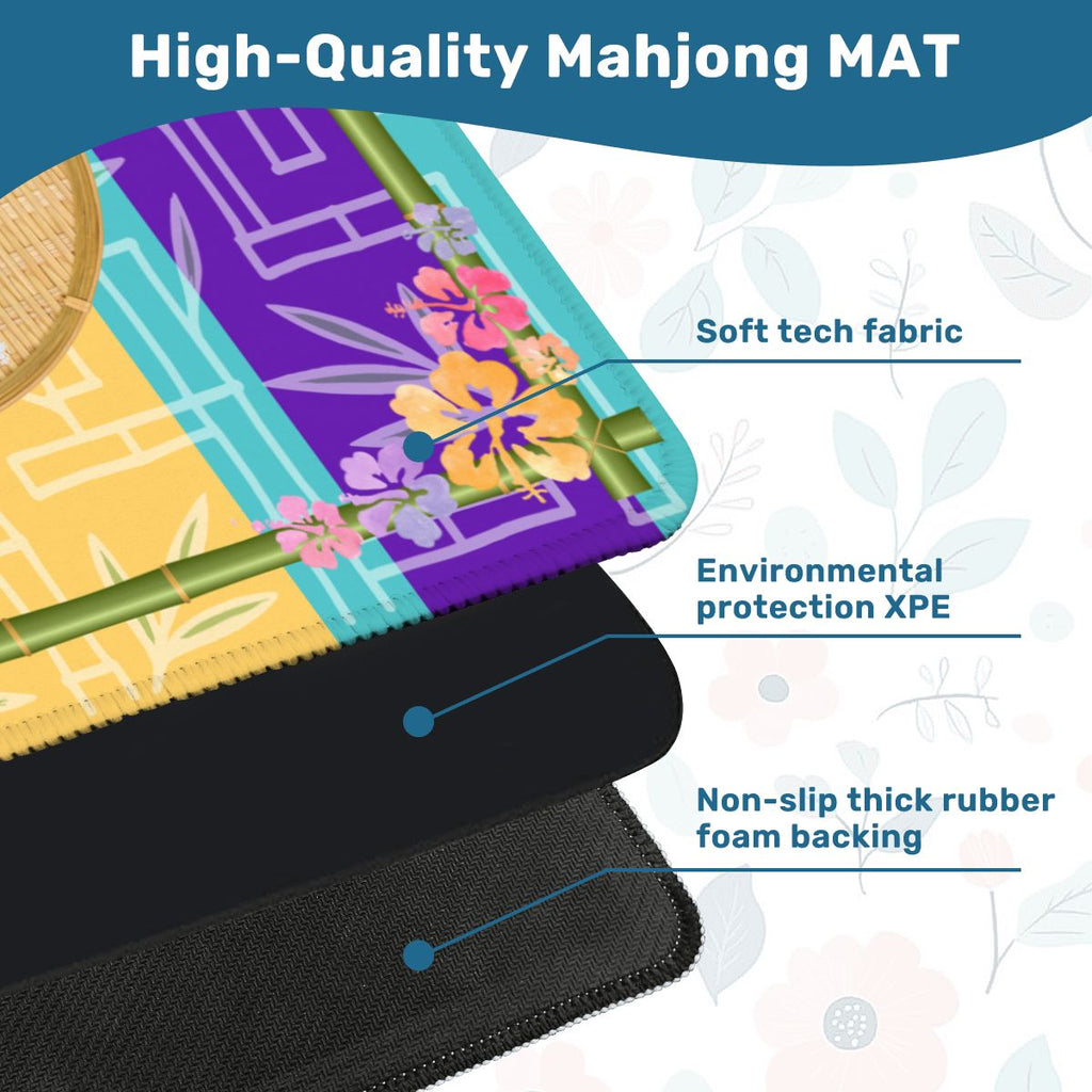 Flairing With Aloha Hawaii Mahjong Mat