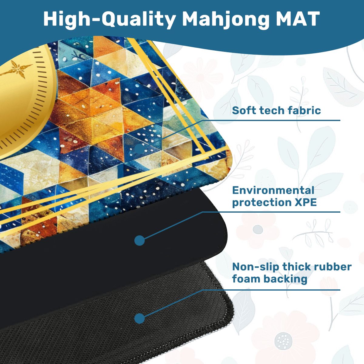 So Much Mazal Tov Mahjong Mat