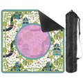Mahjong Mat Chinoiserie Pagoda Asian Garden