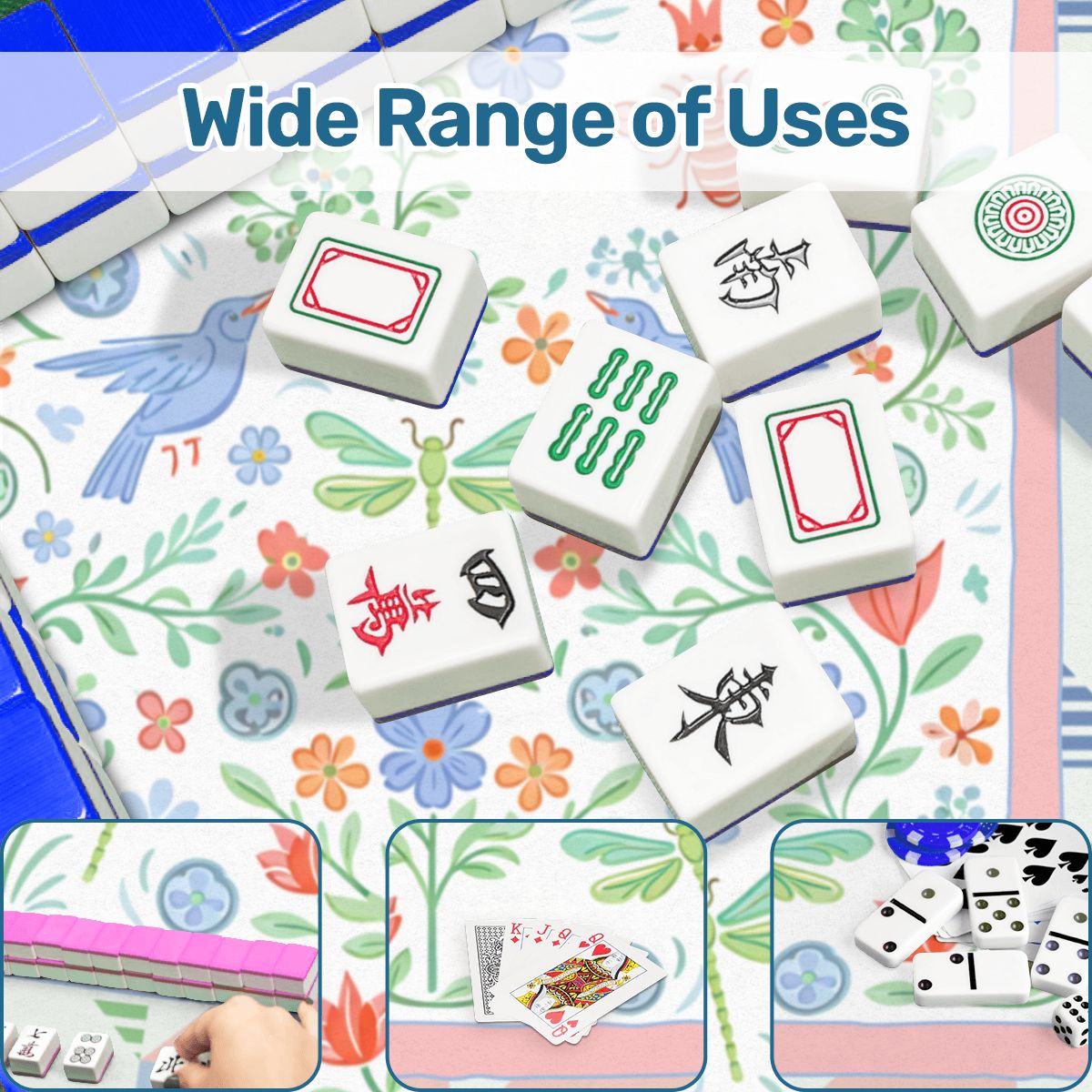 Garden Of Eden Floral Mini Mahjong Mat