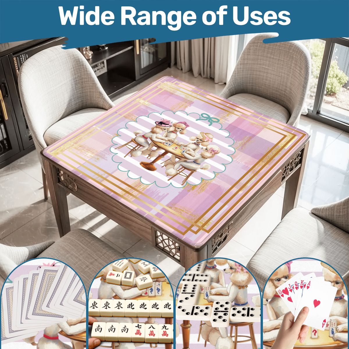 Poodle Play Parlor Mahjong Mat