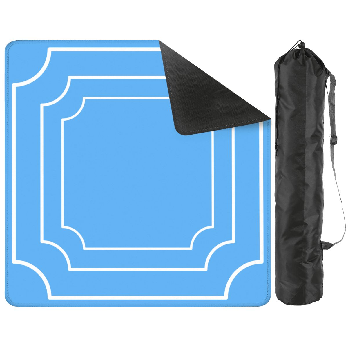 Plain And Simple Robins Egg  Blue Minimalist Mahjong Mat