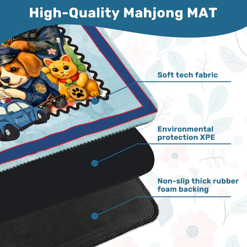 Paw Po Patrol Police Dogs Mahjong Mat