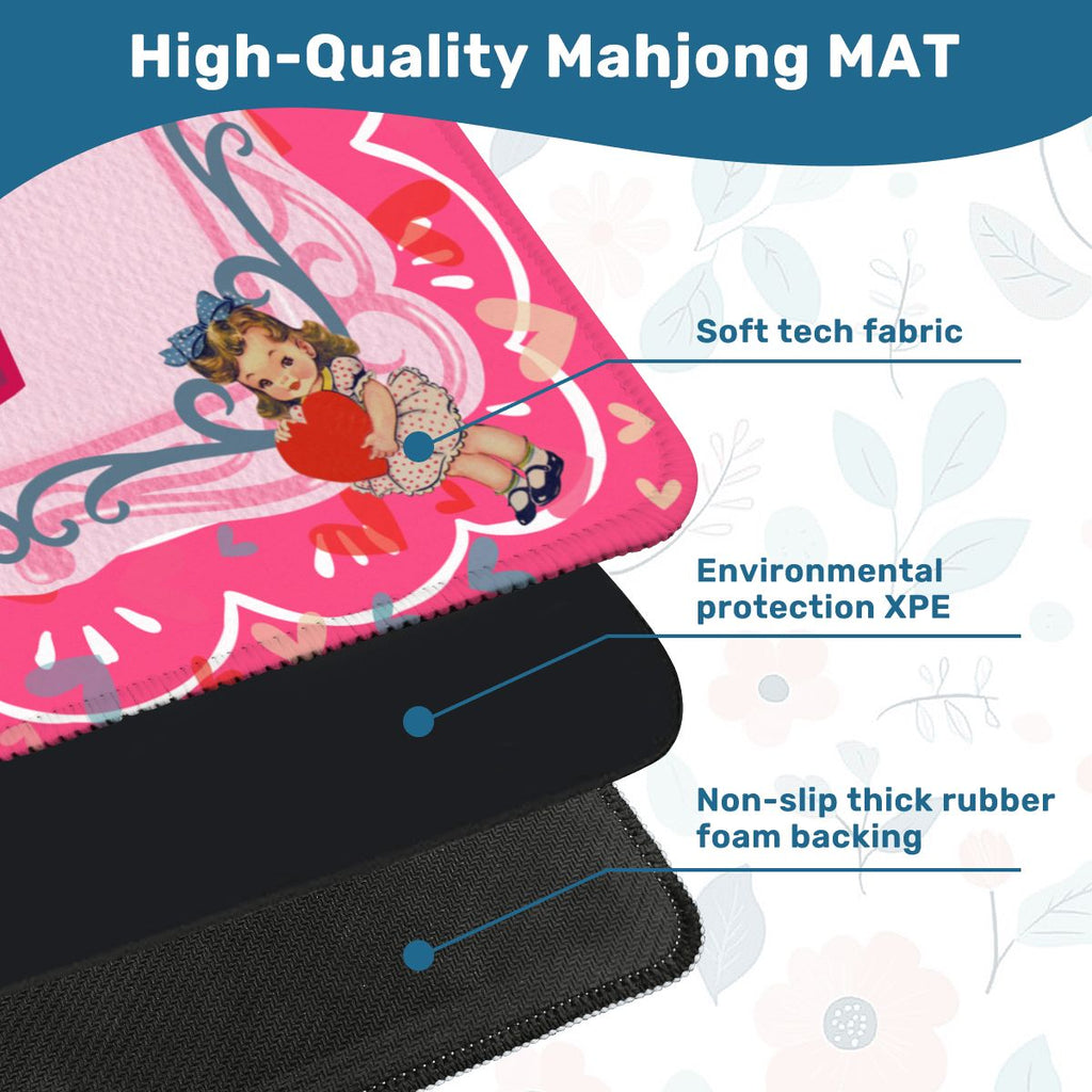 Nostalgic Vintage Valentine Mahjong Mat