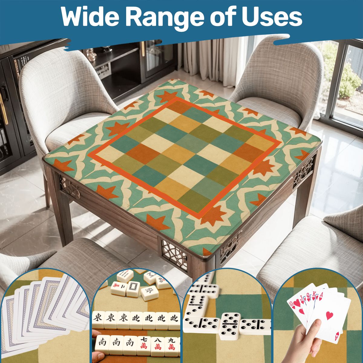 Modcentric Geometric Mahjong Mat