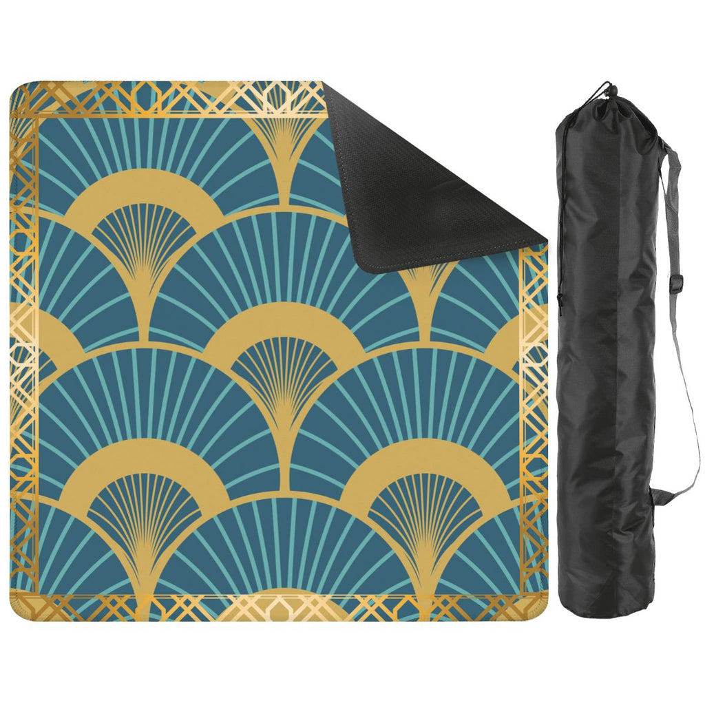 Art Deco Mahjong Mat Lady Luck’s Teal Lounge