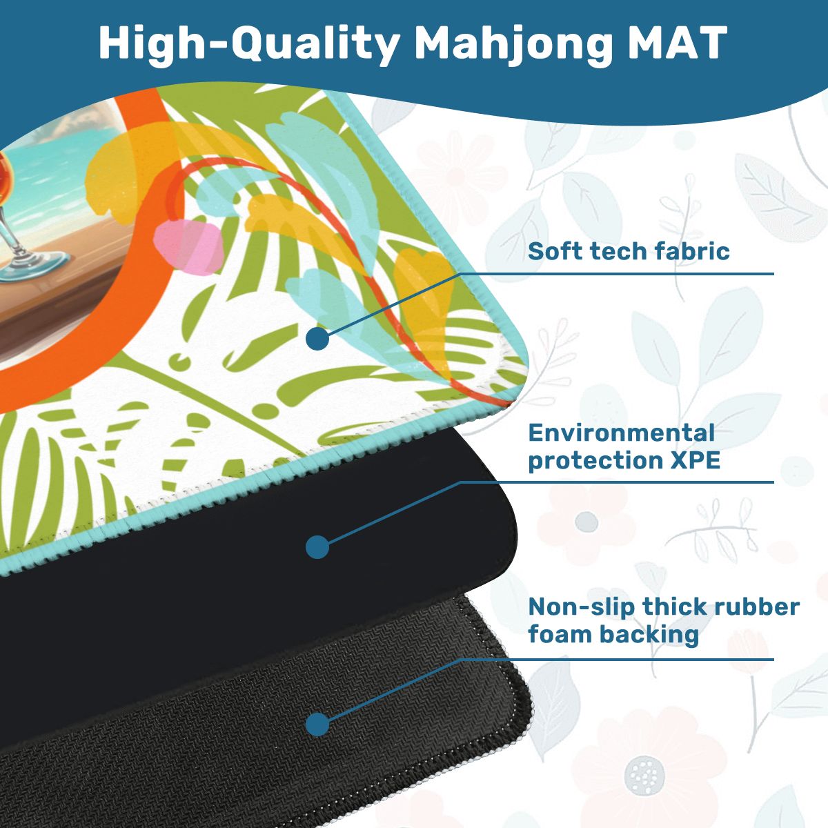 Toucan Tessa Tropical Fun Mahjong Mat