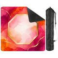 Bejeweled Watercolor, Fuchsia, Orange And Gold Flecked Mahjong Mat