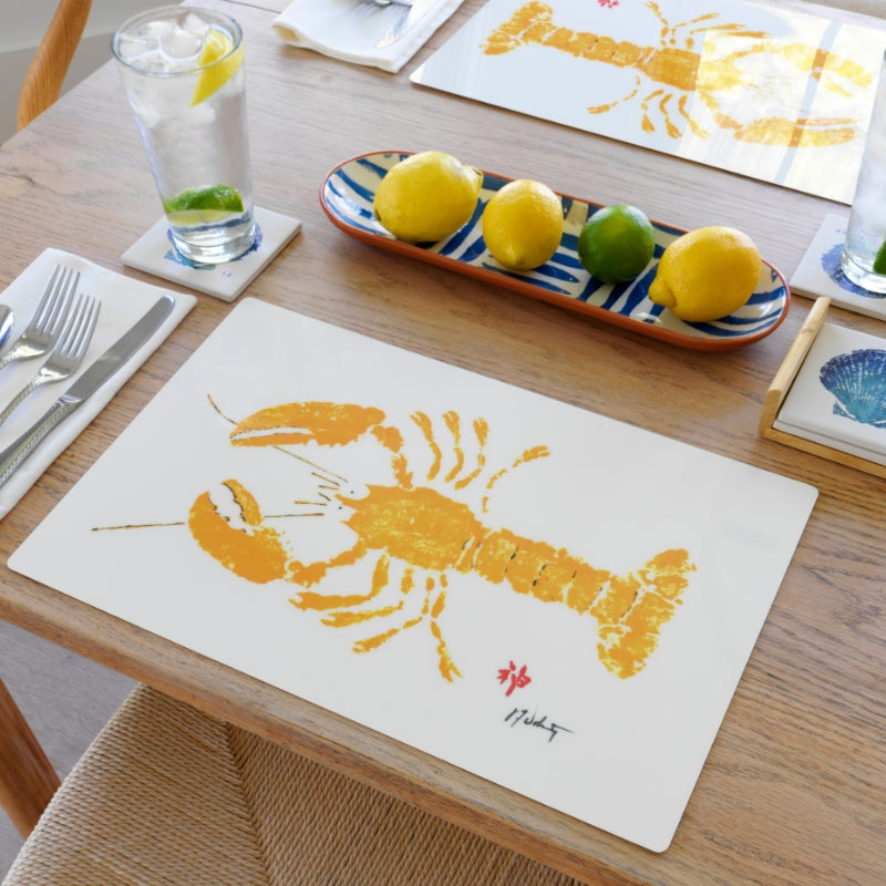 Yellow Lobster Placemat | Nautical