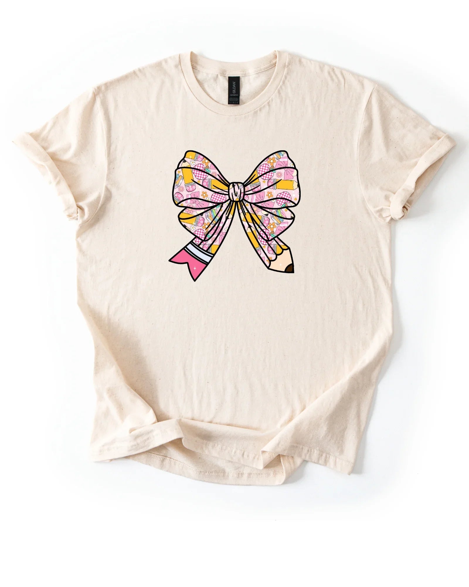 Preppy Bow Teacher Shirt | The Original Teacher-Core Tee™ | Back to School Outfit Must-Have | Girly Classroom Aesthetic Tee