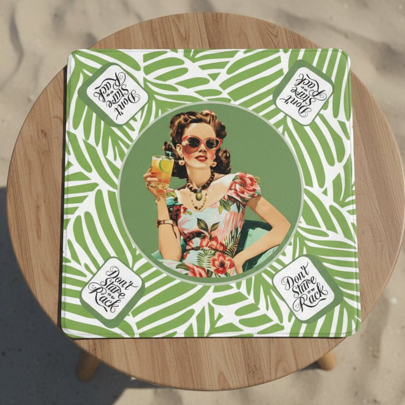 Funny Mahjong, Don't Stare At My Rack, Mini Travel  Mahjong Mat