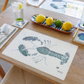 Grey Lobster Placemat | Nautical