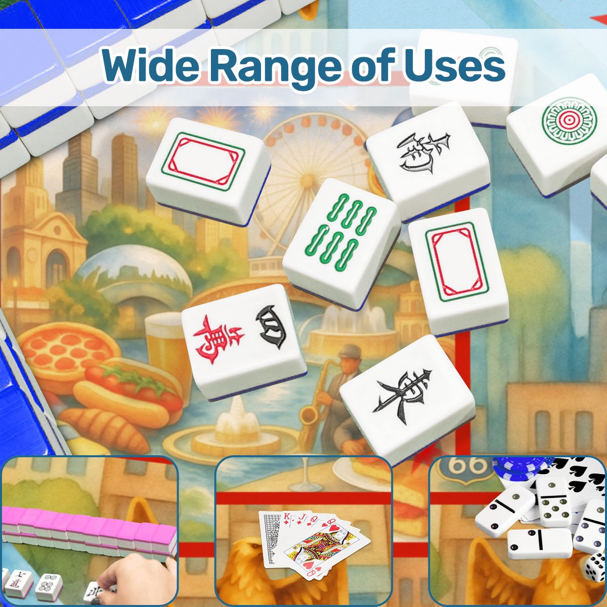 Chicago Illinois Sweet Home Mahjong Mat