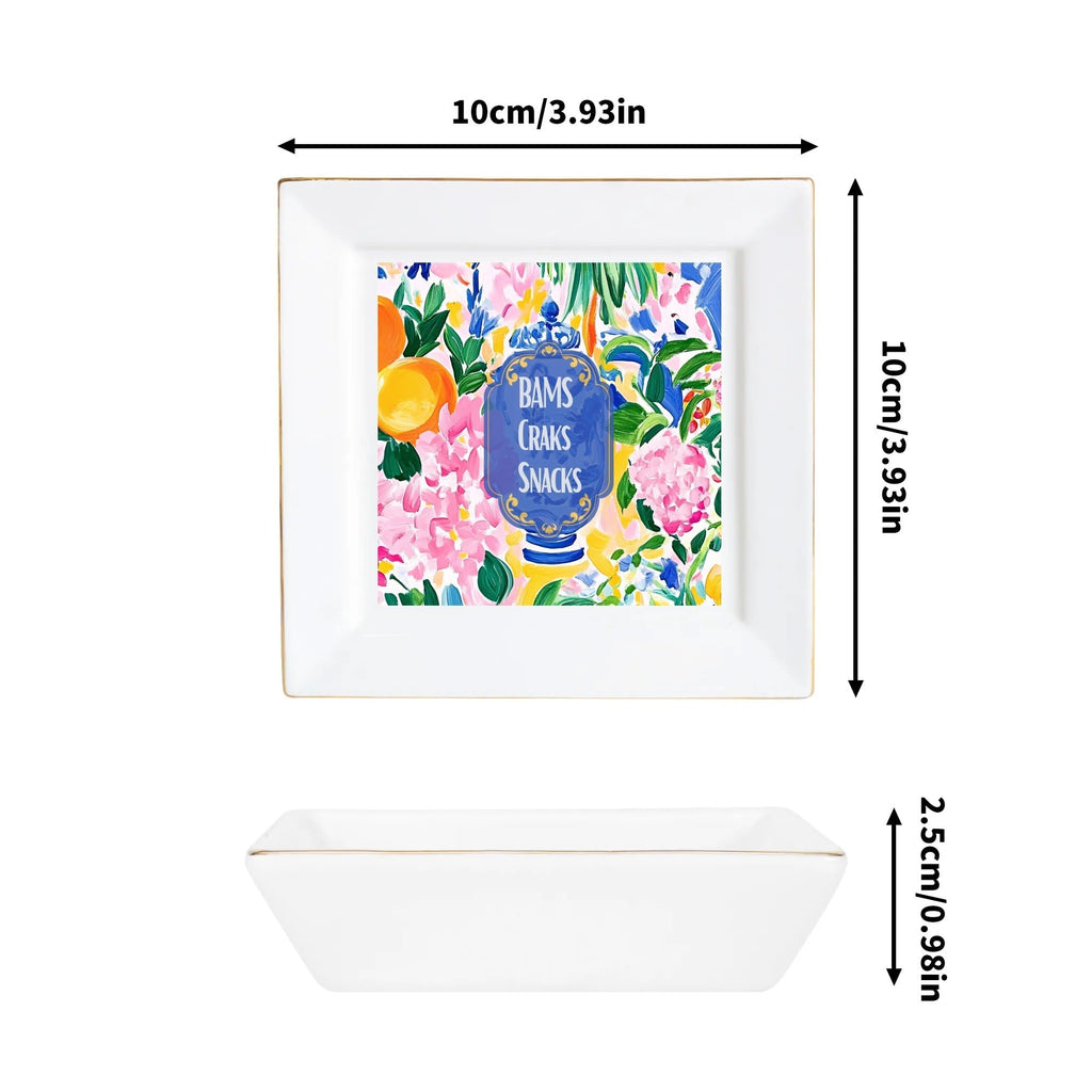 Mahjong Snack Table, Dessert, Appetizer Mahj Lover Hostess Tabletop Plates