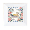 Opium Garden Chinoiserie Headrest Mahjong Snack, Dice, Trinket Pickens Plates