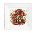 Mahjong Dragon Designed Joker Jail Game Table Accessory Or Snack Plates