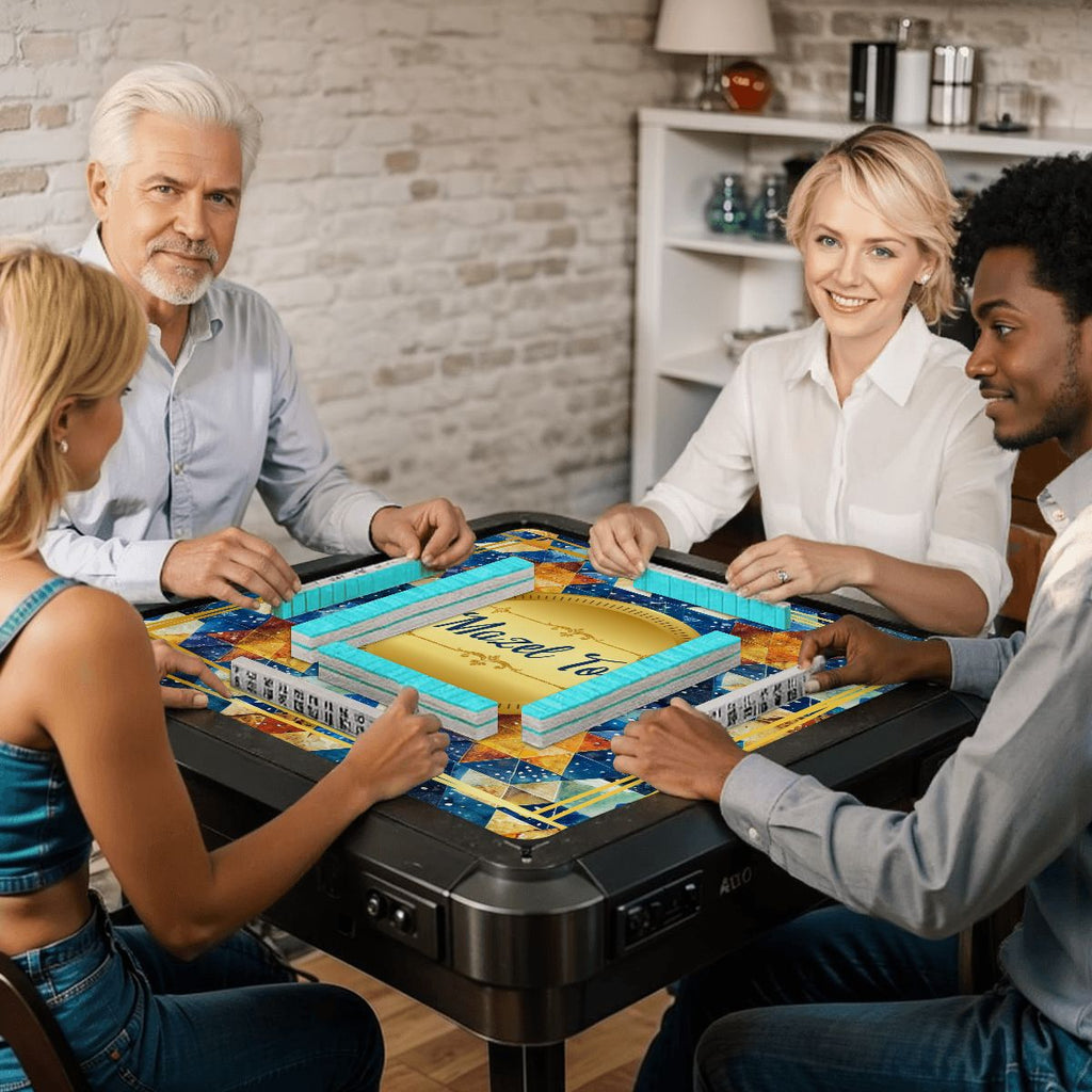 So Much Mazal Tov Mahjong Mat