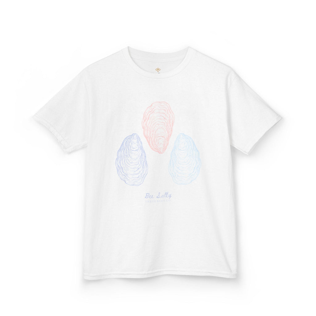 Bee Salty Oyster Trio Girls Short Sleeve Youth Hive Tee