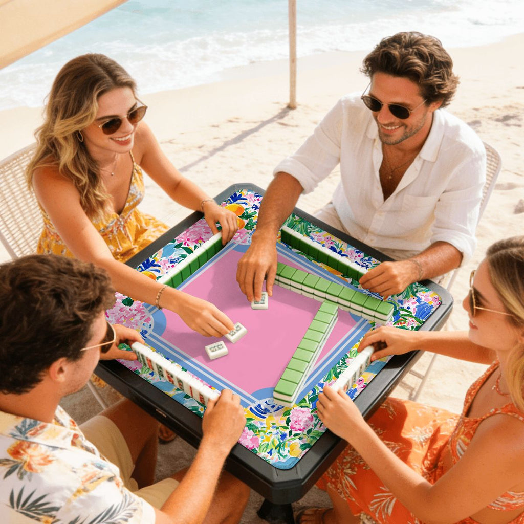Floral Chinoiserie Sunny Side Mini Mahjong Mat