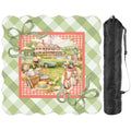 Preppy Green Gingham Countryclub Scalloped Mahjong Mat