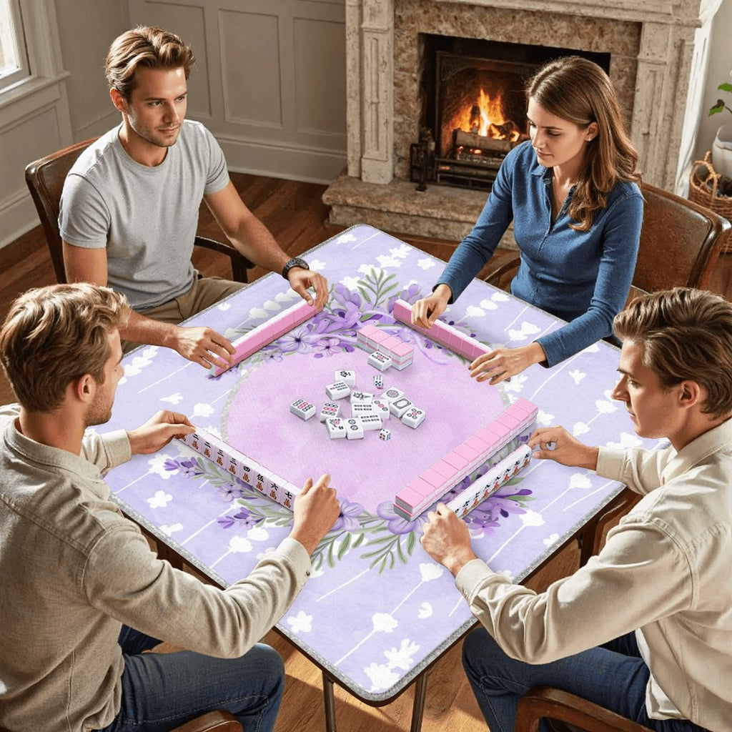 Lovely Lilac, Pale Pastel Purple Mahjong Mat