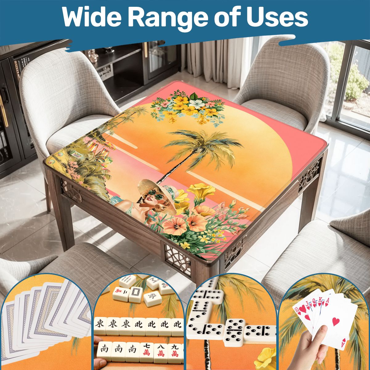 Classic Old Florida Nostalgia Mahjong Mat