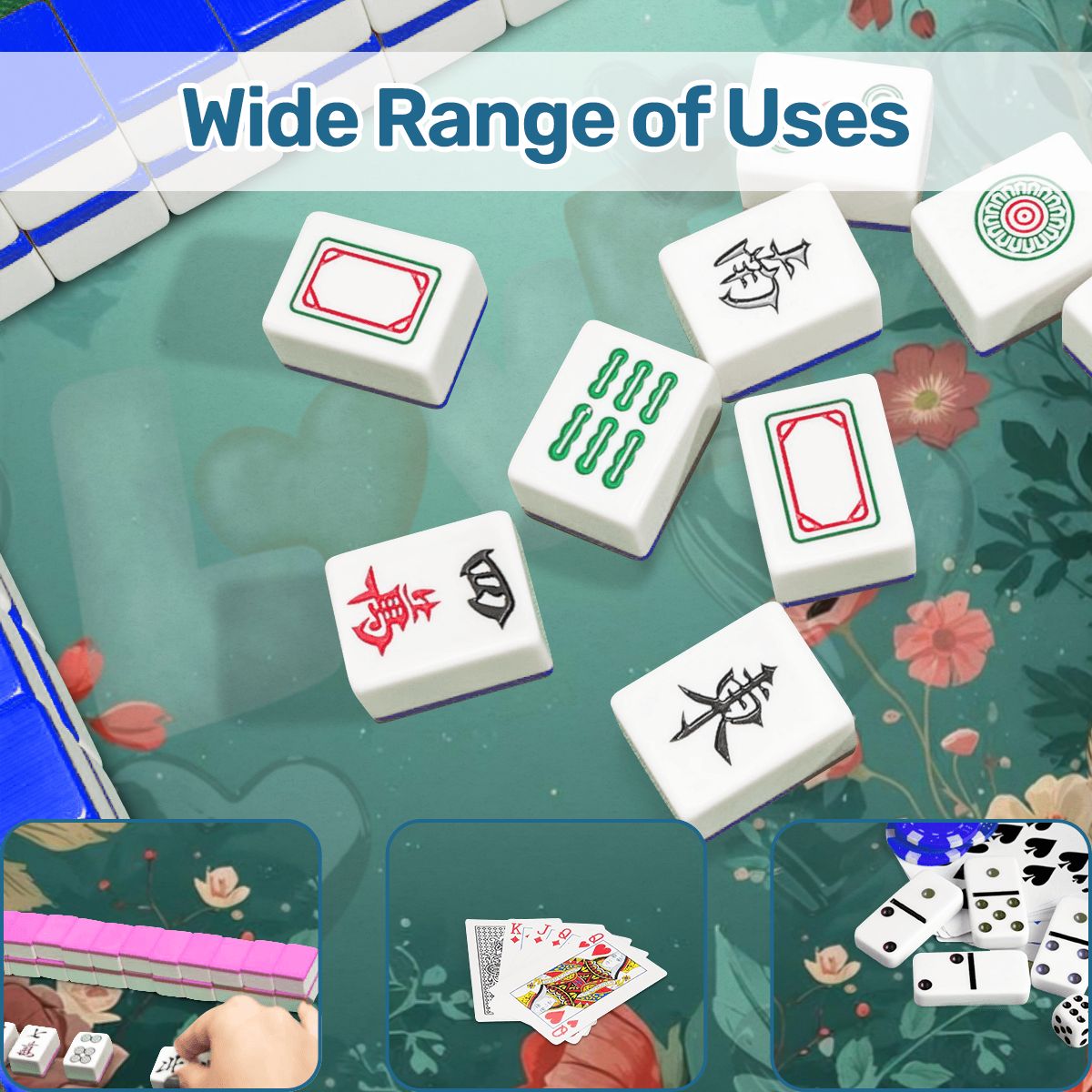 It Must Be Love, Vintage Valentine Roses Mahjong Mat