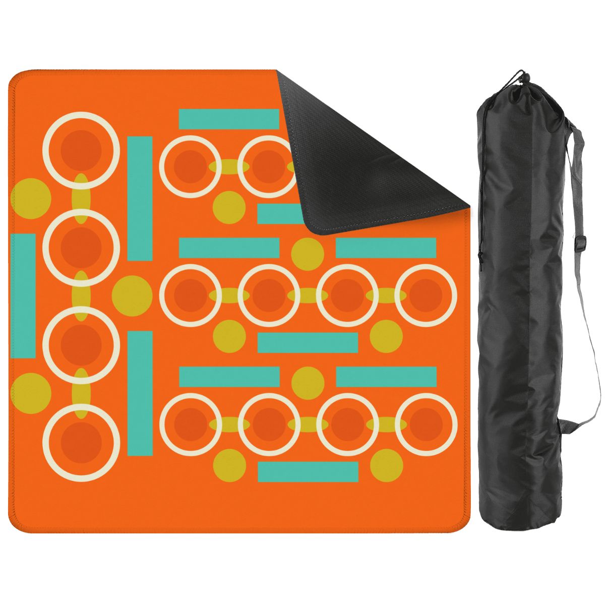 Palm Springs Orange Mahjong Mat