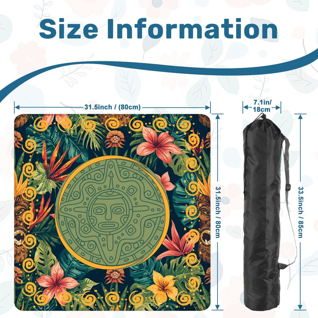 Tiki Time Infusion Tropical Mahjong Mat