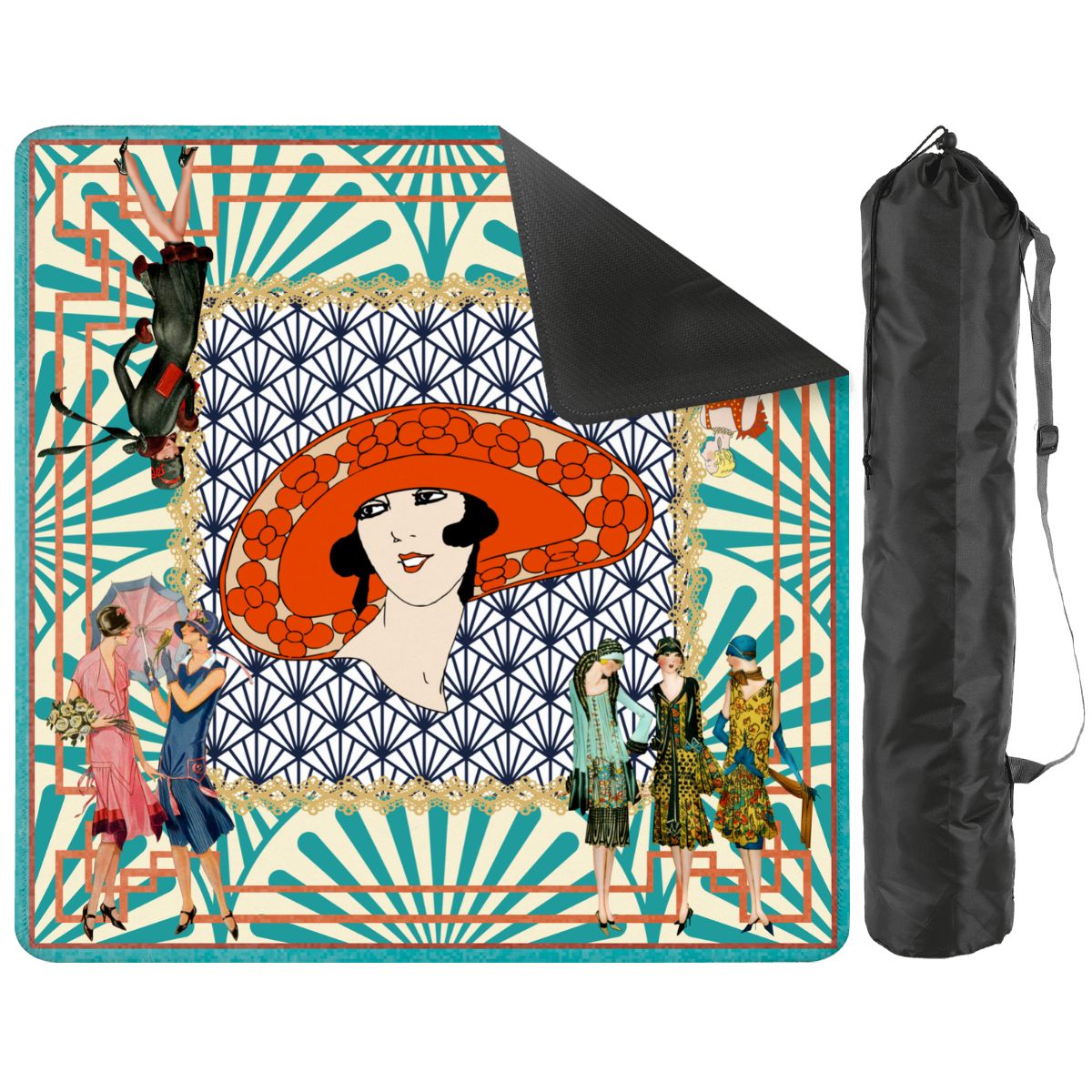 The Roaring 1920's Art Deco Mahjong Mat