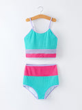 Mommy me "Blue and Red Stripes" Women's Swimsuit