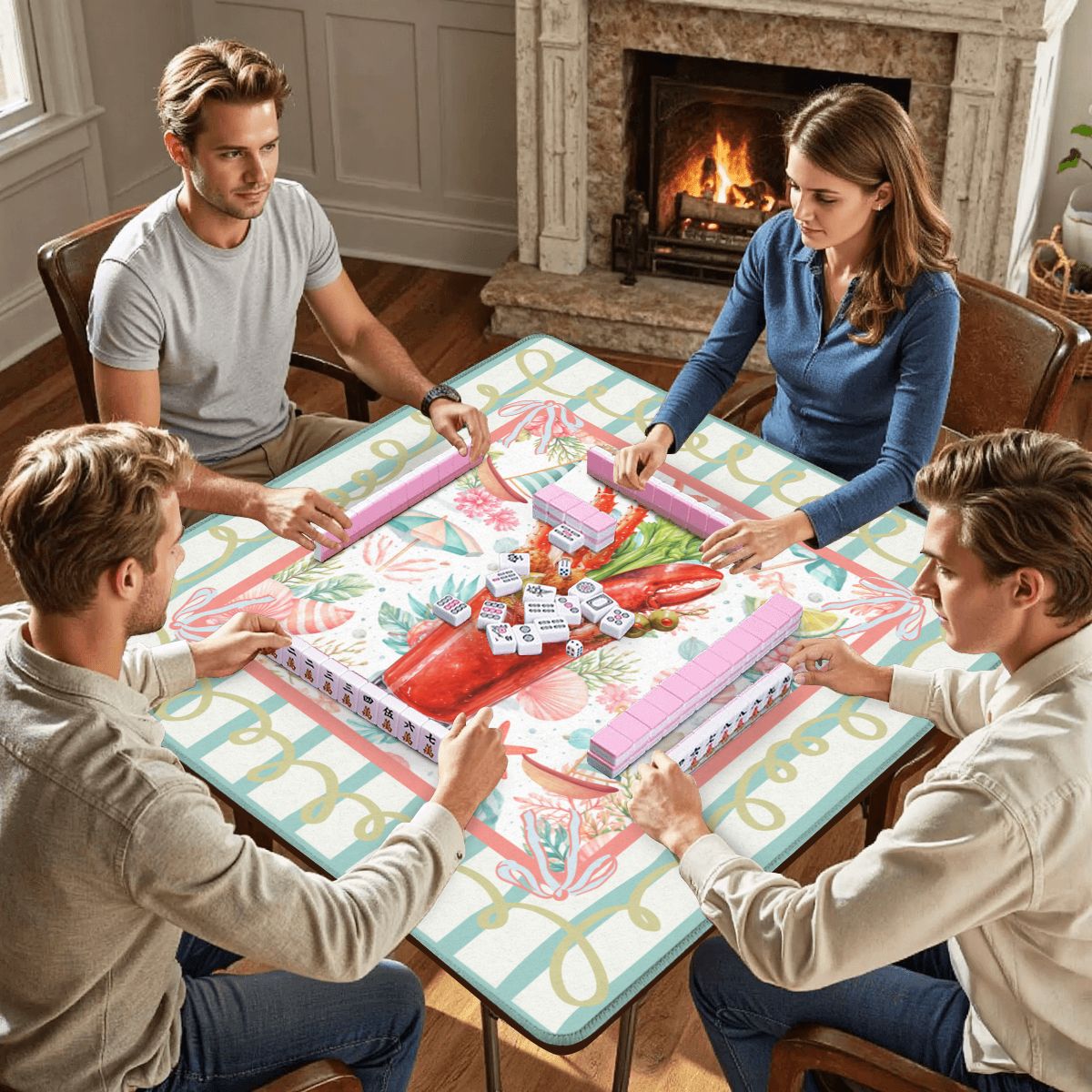 The Charleston Darling Blood Mary Mahjong Mat