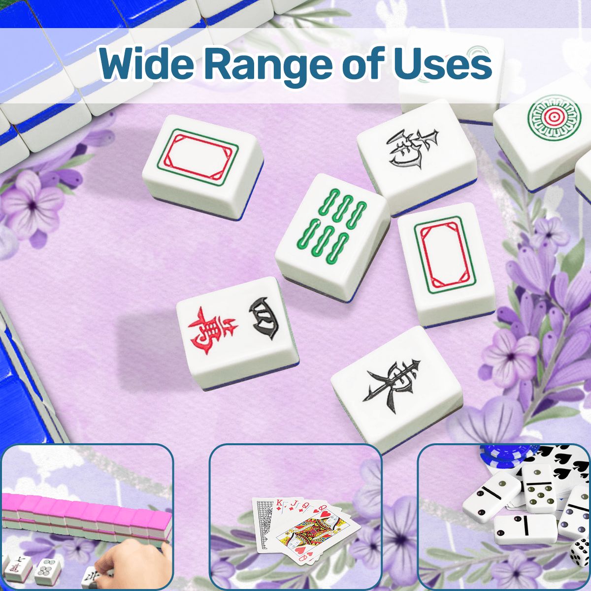 Lovely Lilac, Pale Pastel Purple Mahjong Mat