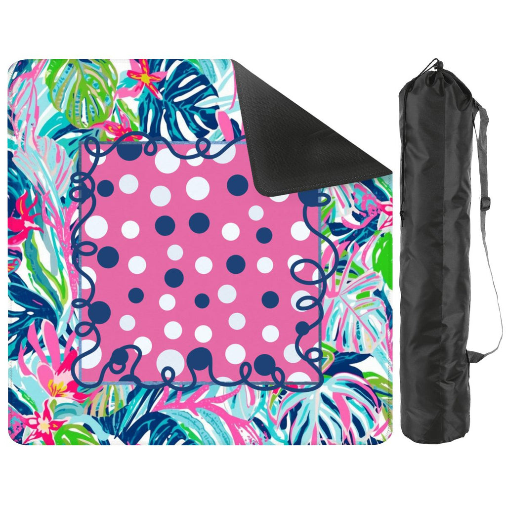 Preppy Pastel Polka Dot Mini Mahjong Mat