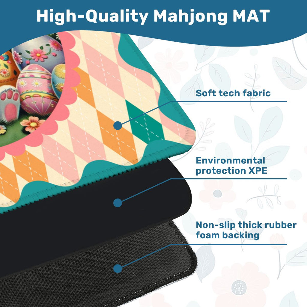 Hippity Hop Spring Bunny Mahjong Mat