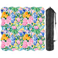 Asian Chinoiserie Tropical Pastel Scalloped Mahjong Mat