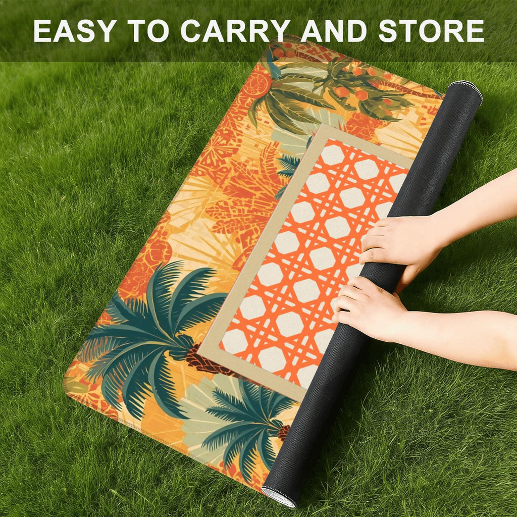 Tropicala Palm Mini Mahjong Mat (Ship Rolled up)