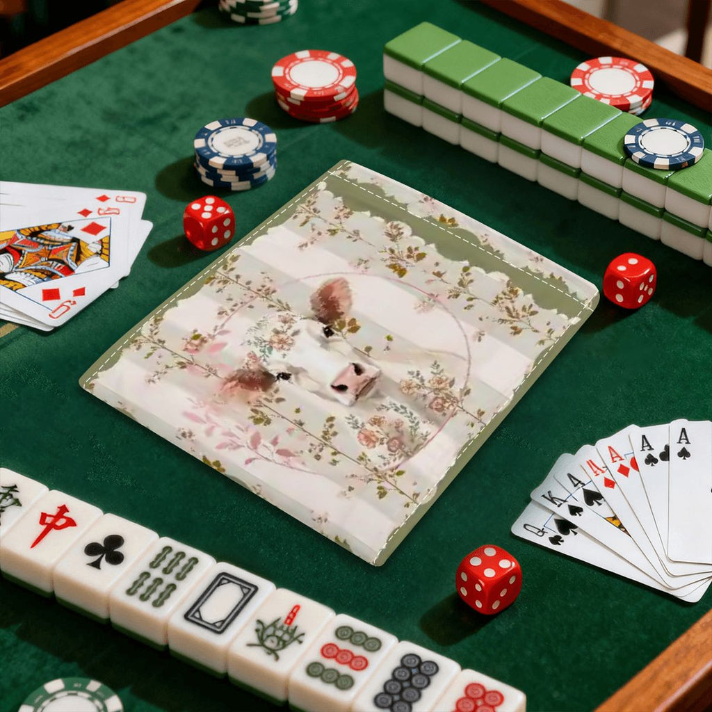 Laugh Until the Cows Come Home 4 Mahjong Card Holder with Line Finder