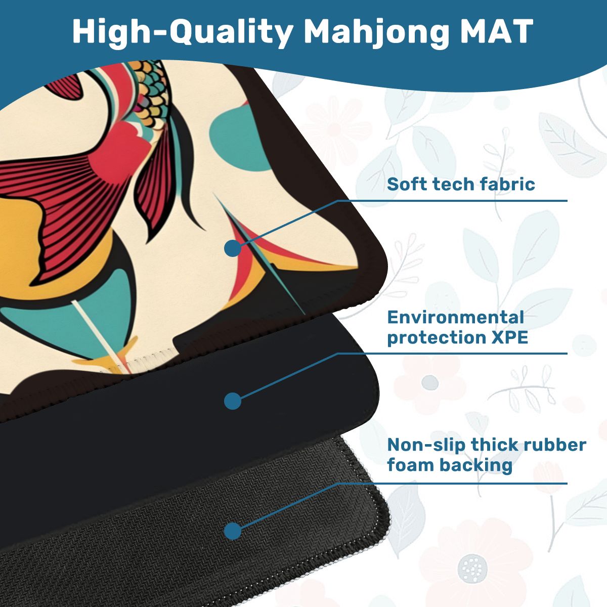 Lucky Fin Modern Mahjong Mat
