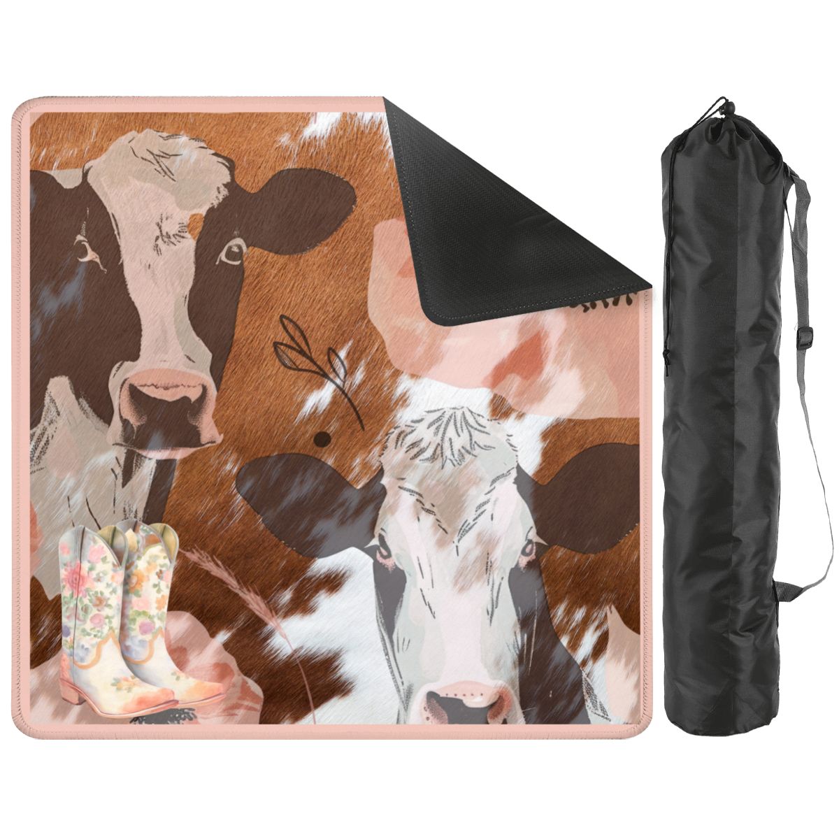 Ole Bessie Rustic Cowgirl Mahjong Mat