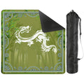 Eye Of The Dragon Bamboo Pattern Green Mahjong Mat