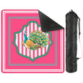 Pretty As A Peacock Hot Pink Mahjong Mat