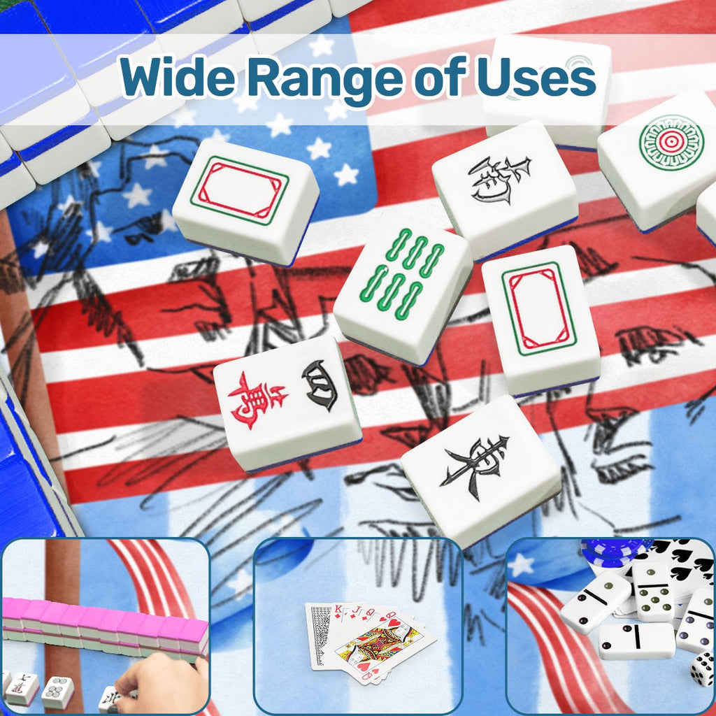 USA Patriotic Mount Rushmore Mahjong Mat
