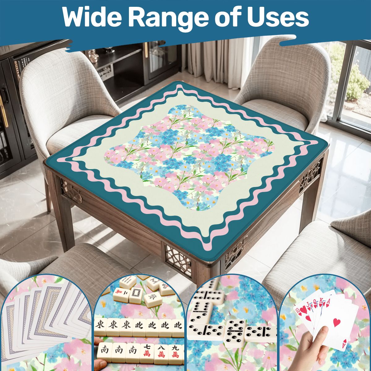 Tealara Bloom Mahjong Mat