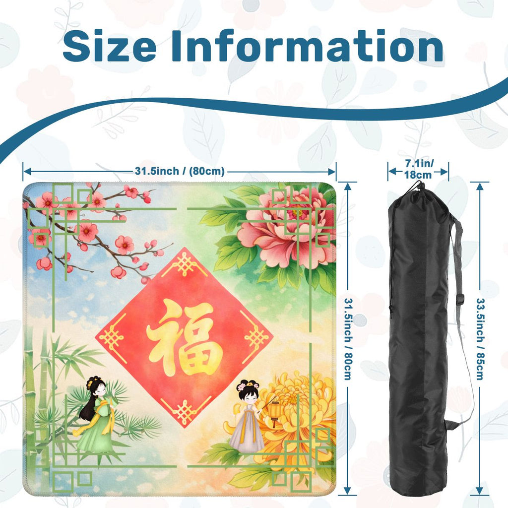 FOUR SEASONS OF FORTUNE Mahjong Mat