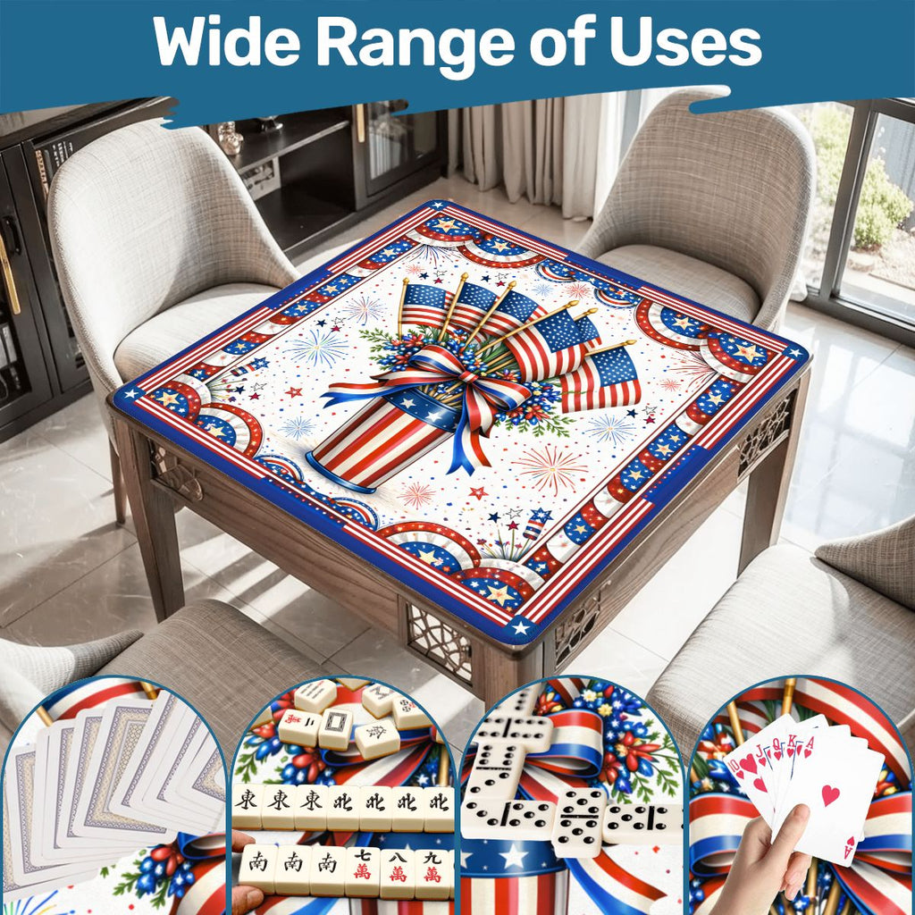 American Pie USA Patriotic Mahjong Mat