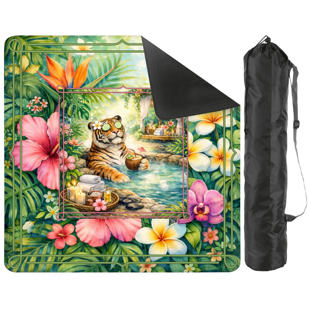 Tiger Zen Tranquility Mahjong Mat