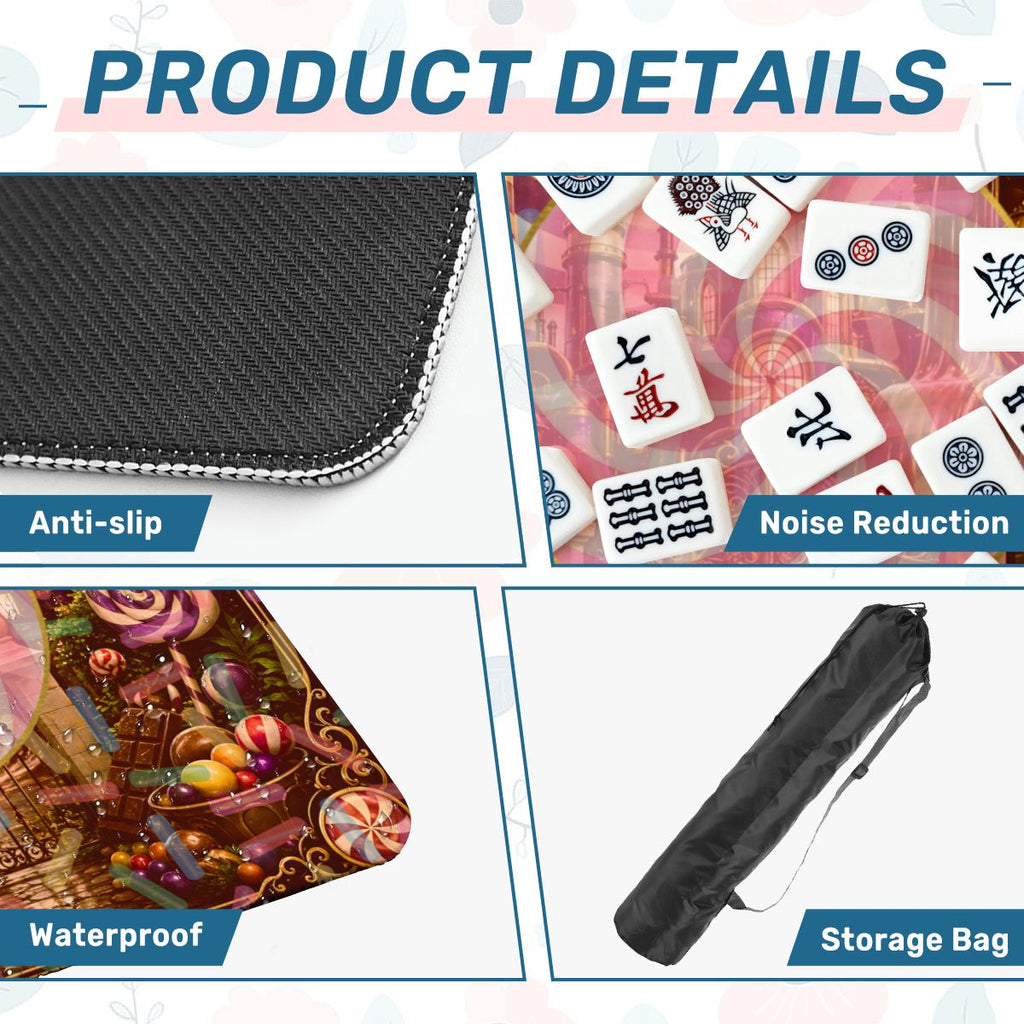 Whimsical Imagination Candy Themed Mahjong Mat