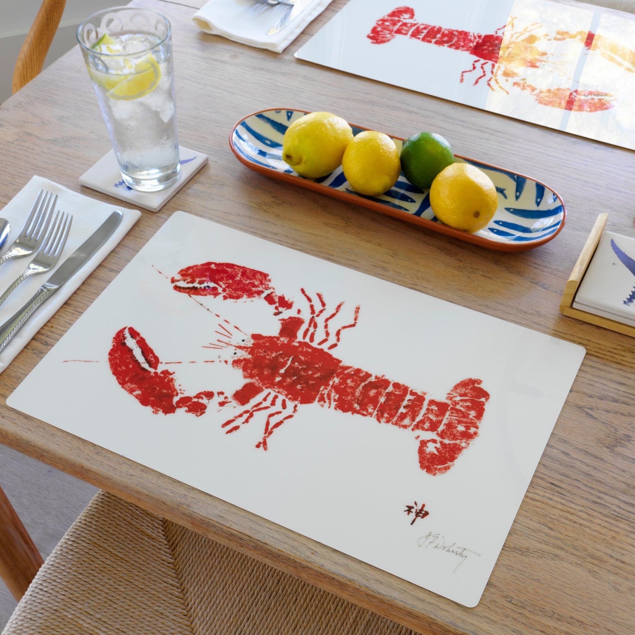 Red Lobster Placemat Bundle of 10