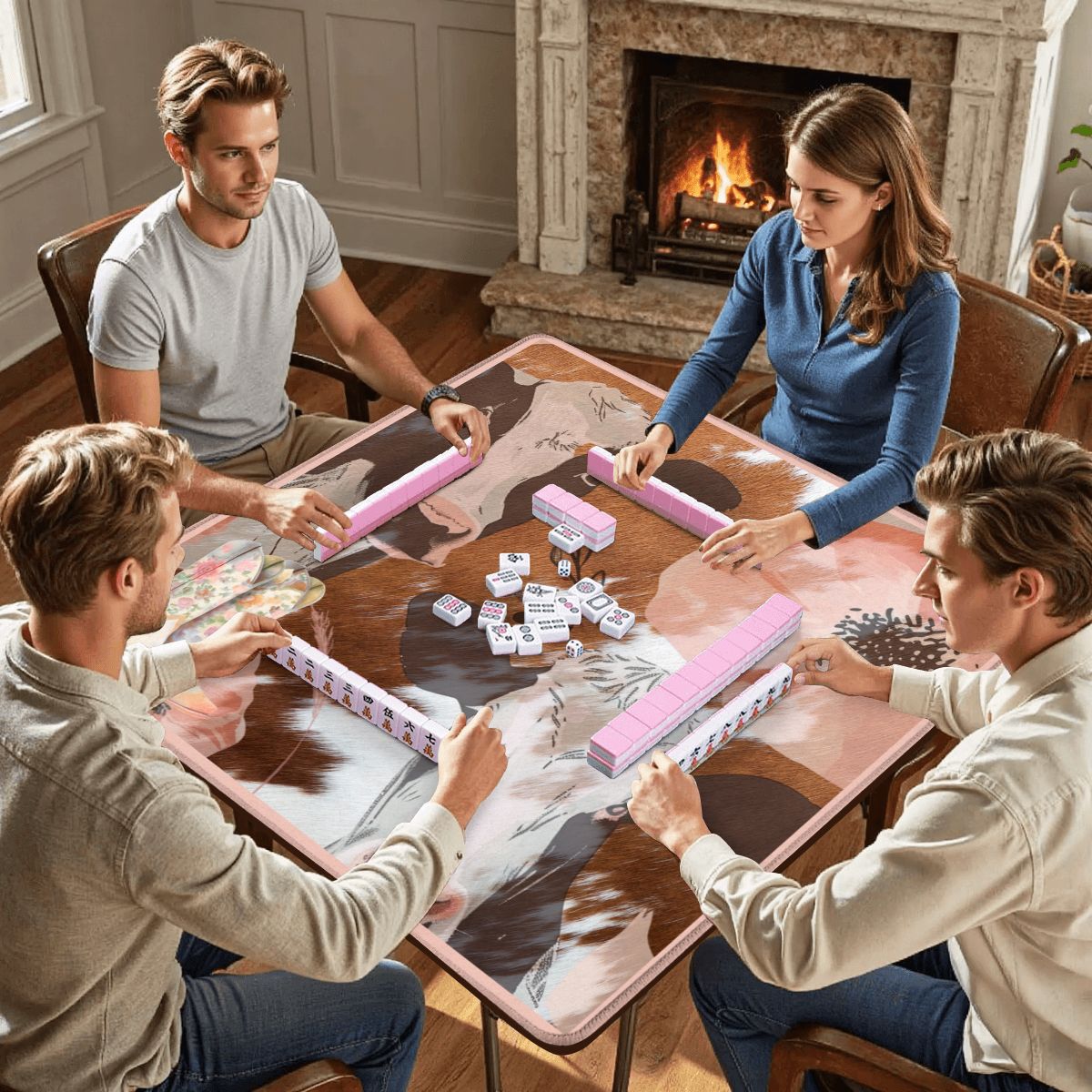 Ole Bessie Rustic Cowgirl Mahjong Mat